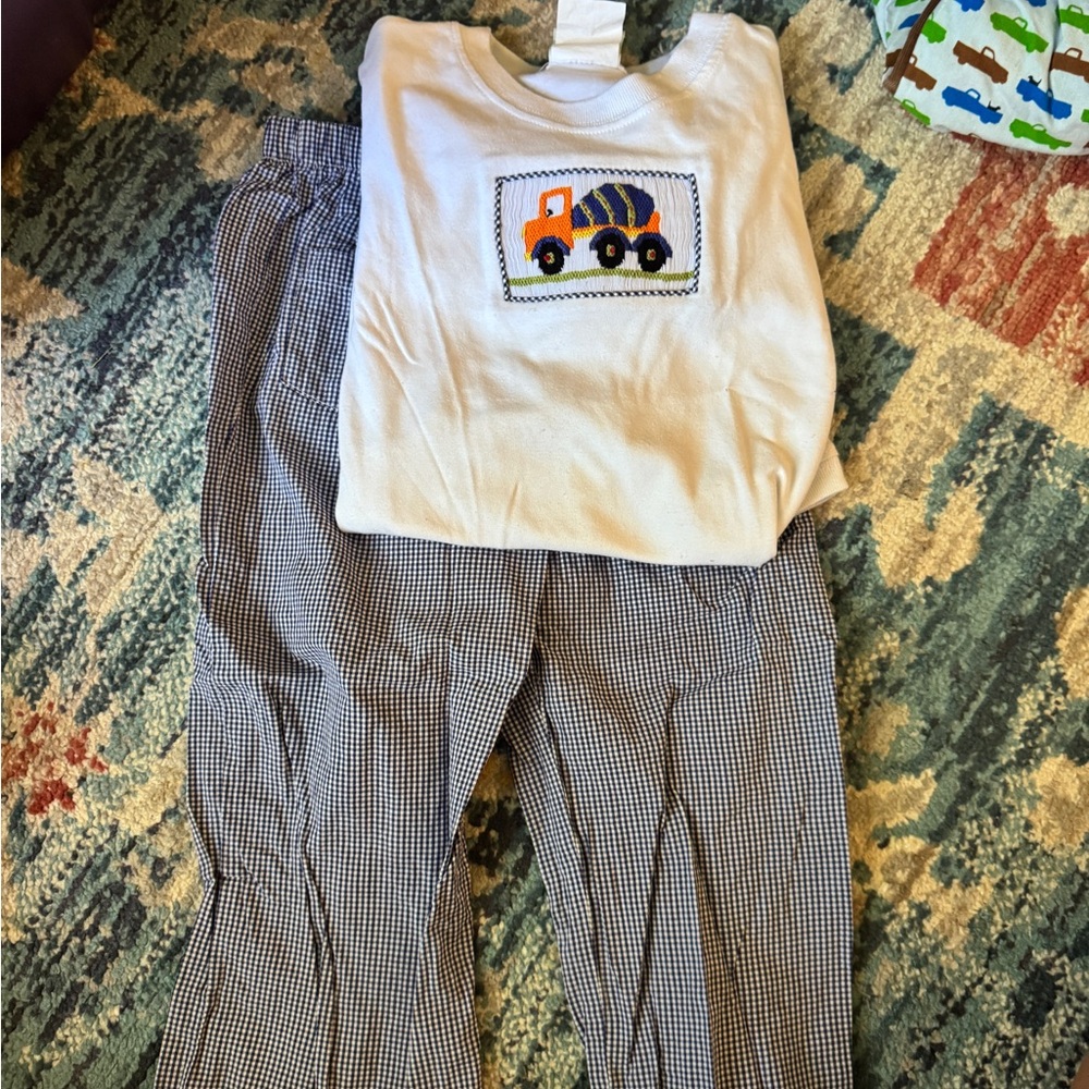 Kids Construction Truck Matching Set - White and Black